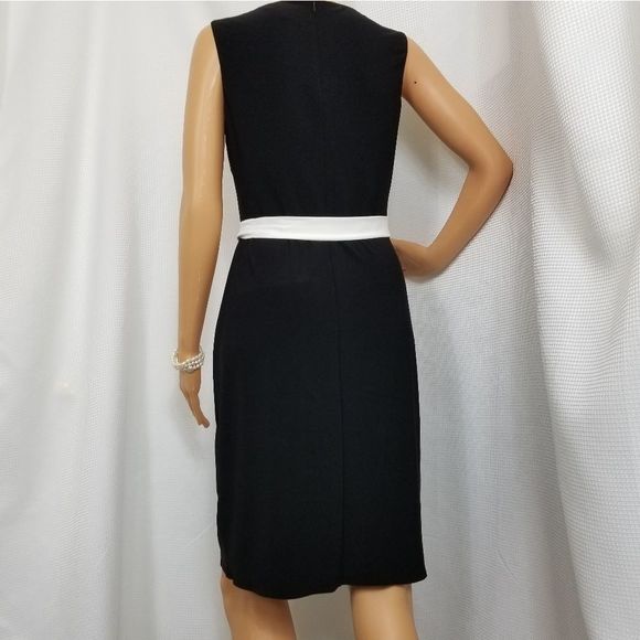 CHAPS BNWT Wrap Style Dress Sleeveless Sheath - Picture 5 of 8